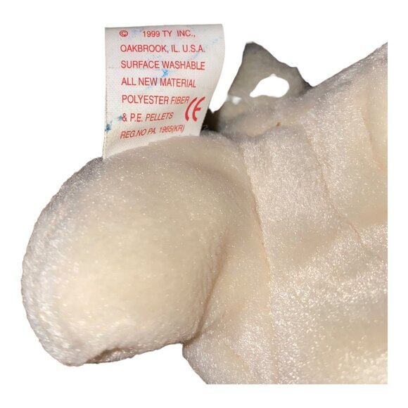 Ty Beanie Babies Nibbler Rabbit Bunny 1999 Plush Stuffed Animal Hang 5th Gen Tus - Picture 12 of 12